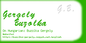 gergely buzolka business card